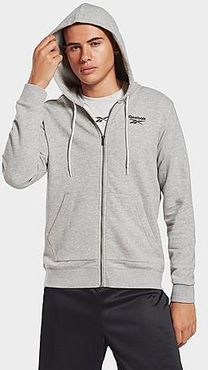 Identity Full-Zip Hoodie in Grey/Medium Grey Heather Size Small Cotton/Polyester/Fleece