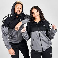 3-Stripes SOST Full-Zip Hoodie in Grey/Black/Grey Five Size Medium