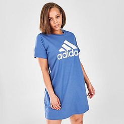 Essentials T-Shirt Dress (Plus Size) in Blue/Crew Blue Size Extra Large Cotton/Jersey