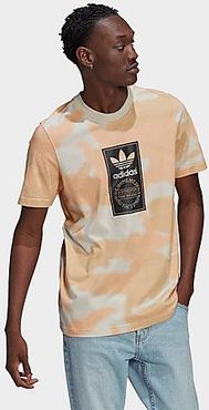 Originals Camo Tongue T-Shirt in Camo/Beige/Alumina Size Small 100% Cotton/Jersey