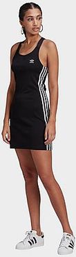 Originals 3-Stripes Spaghetti Strap Dress in Black/Black Size X-Small Cotton/Jersey