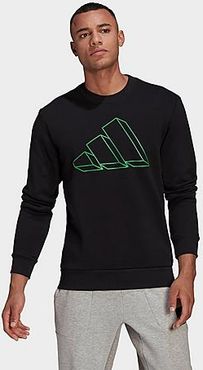 Sportswear Future Icons Graphic Crewneck Sweatshirt in Black/Black Size X-Small 100% Cotton