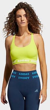 Training Aeroknit Light-Support Sports Bra in Yellow/Acid Yellow Size X-Small Polyester/Knit