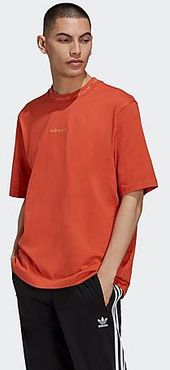 Originals Rib Detail T-Shirt in Orange/Open Orange Size X-Small 100% Cotton/Jersey