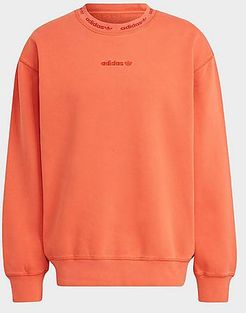 Originals Dyed Crewneck Sweatshirt in Orange/Hazy Copper Size X-Small Cotton/Polyester/Fleece