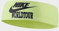 Fury World Tour Printed Headband in Green/Liquid Lime Knit