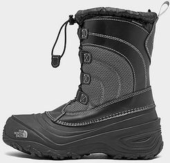 Boys' Little and Big Kids' Alpenglow IV Winter Boots (Sizes 10 - 7) in Black/TNF Black Size 1.0 Leather/Nylon