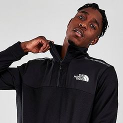 Half-Zip Sweatshirt in Black/Black Size Small