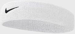 Swoosh Headband in White/White Cotton/Nylon/Polyester