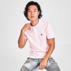 Slim Fit Polo Shirt in Pink/Light Pink Size Large 100% Cotton