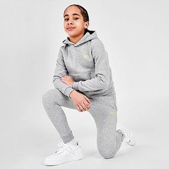 Kids' Essentials Logo Jogger Pants in Grey/Grey Size Small Fleece/Knit