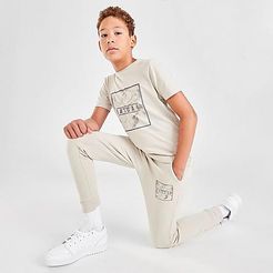 Boys' Delta Jogger Pants in White/Sand Size Small Knit