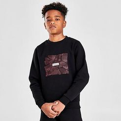 Boys' Cannon Crewneck Sweatshirt in Black/Black Size Medium