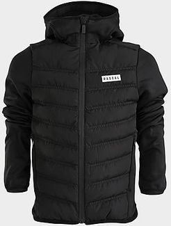 Boys' Geneva Hybrid Jacket in Black/Black Size Small