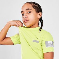 Boys' Pop Linea T-Shirt in Yellow/Lime Size Small 100% Polyester/Knit