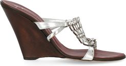 Wedges - Giuseppe Zanotti - In Silver Leather