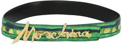 MOSCHINO Printed Leather Signature Logo Belt at Nordstrom Rack