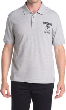 MOSCHINO Logo Knit Polo at Nordstrom Rack
