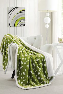 Duck River Textile Mika Kensie Faux Fur Throw - Green Pea at Nordstrom Rack