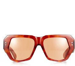 Bec & Bridge 48mm Geometric Sunglasses - Havana/ Amber