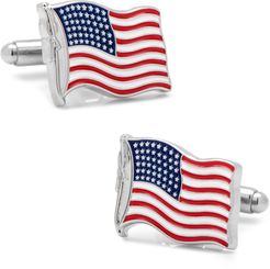 Waving American Flag Cuff Links