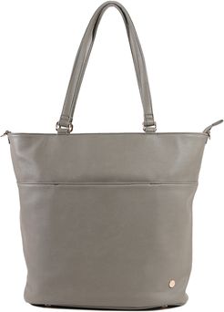 Infant Little Unicorn Citywalk Faux Leather Diaper Tote - Grey