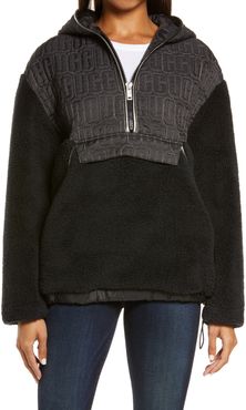 UGG Iggy Fleece Half Zip Hooded Pullover