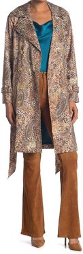 L'AGENCE Atticus Printed Trench Coat at Nordstrom Rack