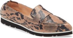 Micro Leopard Print Pointed Toe Loafer