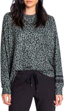 Animal Print Pullover Top