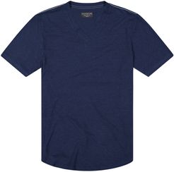 Overdyed Triblend Scallop V-Neck T-Shirt