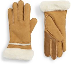 UGG Seamed Touchscreen Compatible Genuine Shearling Lined Gloves