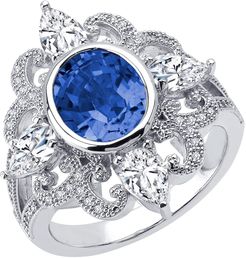 LaFonn Simulated Diamond Blue Sapphire Tanzanite Ring at Nordstrom Rack