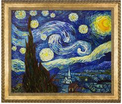 Overstock Art Vincent Van Gogh "Starry Night" Framed Canvas Wall Art at Nordstrom Rack