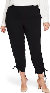 Plus Size Women's Cece Side Ruched Pants