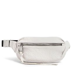 Milan Leather Belt Bag - White