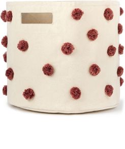 Pompom Canvas Bin