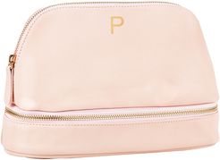 Monogram Vegan Leather Cosmetics Case Pink P