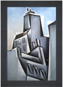 Overstock Art Maisons a Paris (Houses in Paris) - Framed Oil Reproduction of an Original Painting by Juan Gris at Nordstrom Rack