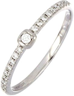 Bony Levy 18K White Gold Pave Diamond Stackable Band Ring - 0.13 ctw at Nordstrom Rack