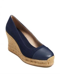 Palmer Woven Wedge Pump