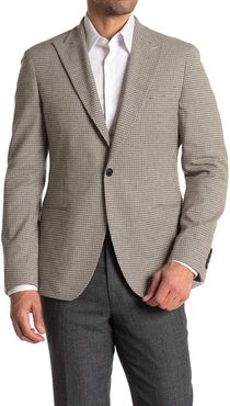 REISS Butler Brown Micro Tatters Two Button Peak Lapel Suit Separates Blazer at Nordstrom Rack