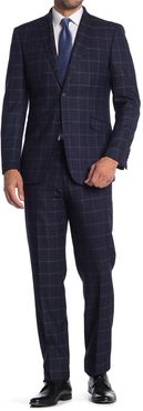 English Laundry Check Print Two Button Stretch Suit at Nordstrom Rack