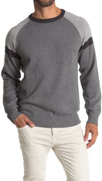 weatherproof Colorblock Raglan Sleeve Crew Neck Sweater at Nordstrom Rack