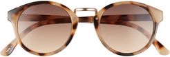 45mm Gradient Round Sunglasses - Brown Tort