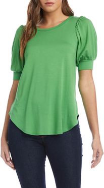 Shirred Sleeve Top