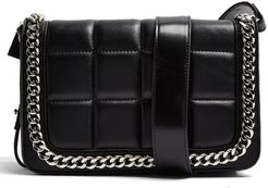 Cali Faux Leather Crossbody Bag - Black