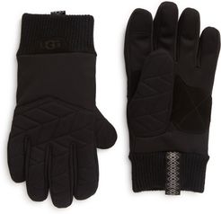 UGG Faux Fur Lined Quilted Gloves