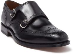 MORAL CODE August Leather Wingtip Double Monk Strap Loafer at Nordstrom Rack