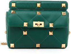 Roman Stud Nappa Chain Bag - Green